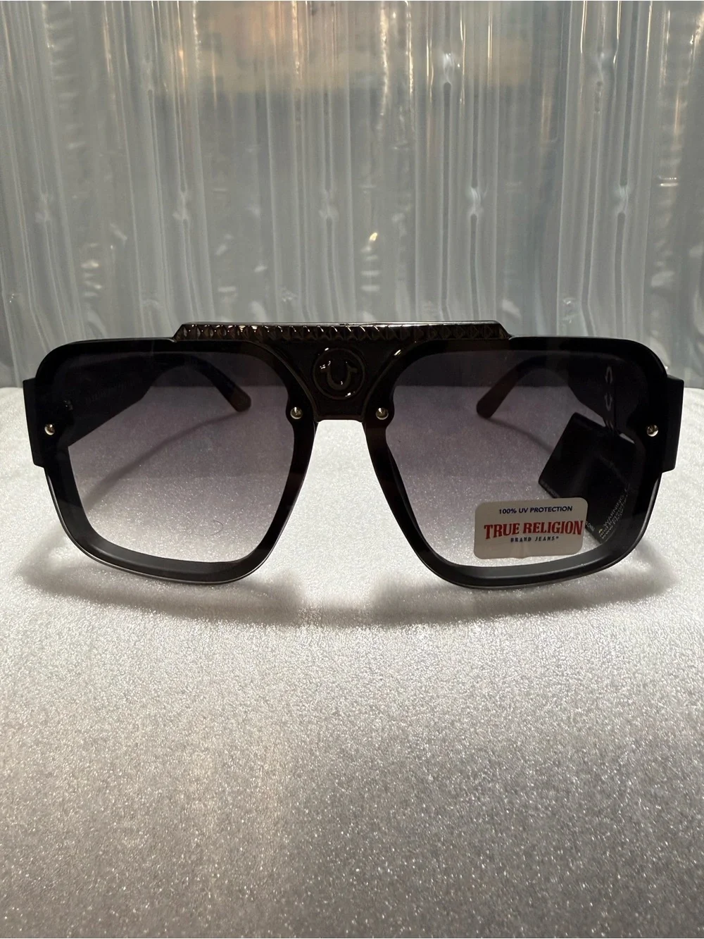 True Religion Oversized Square Shield Sunglasses